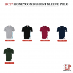 HC27 Honeycomb Short Sleeve Polo